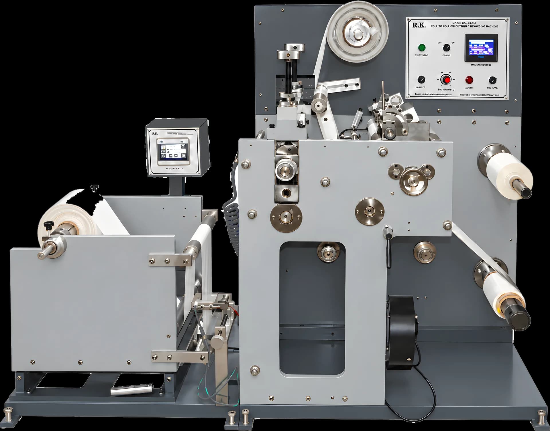 Die Cutting With Up & Down Rewinding
