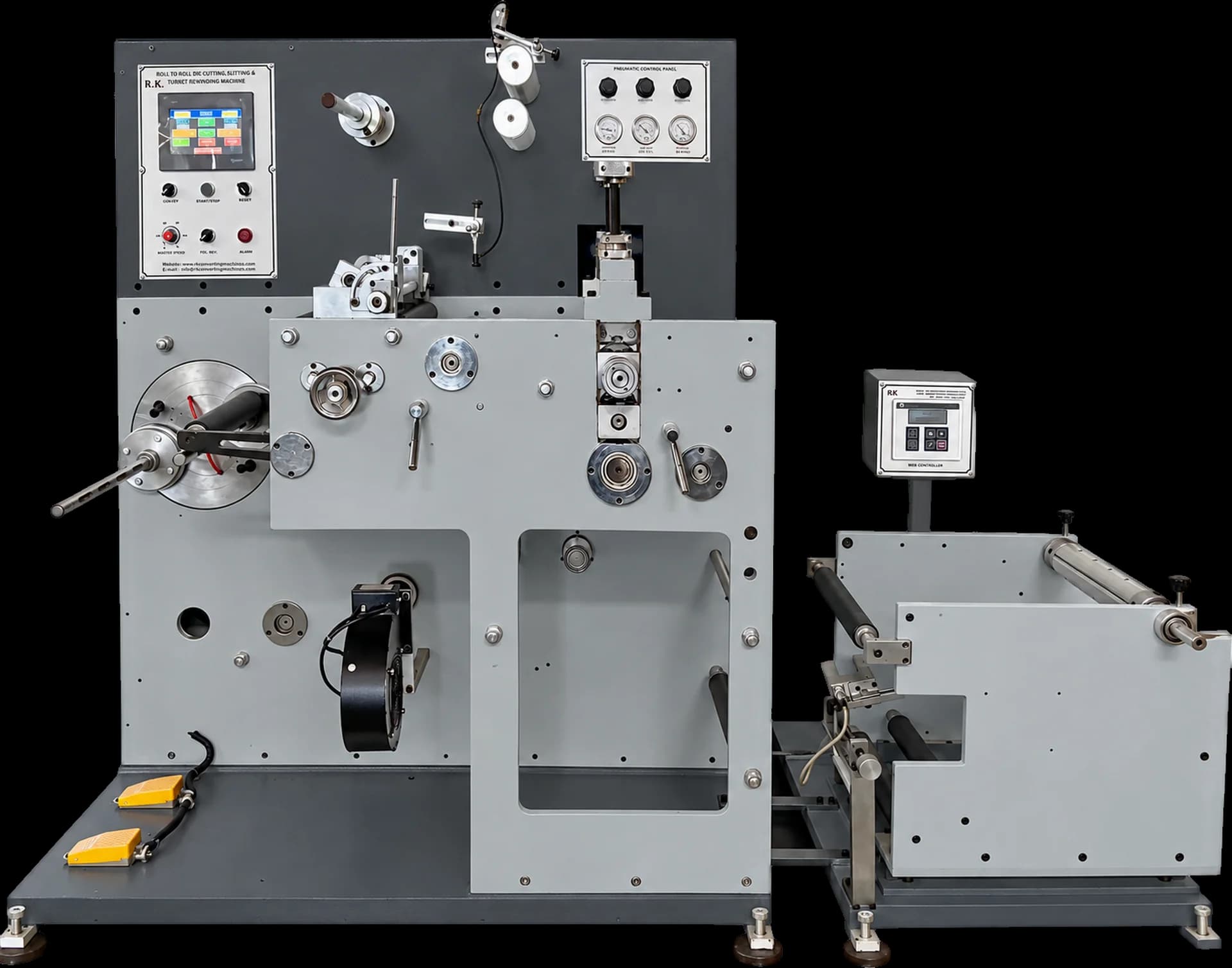 High-Speed Rotary Die Cutting Machine with Auto Turret Rewinder