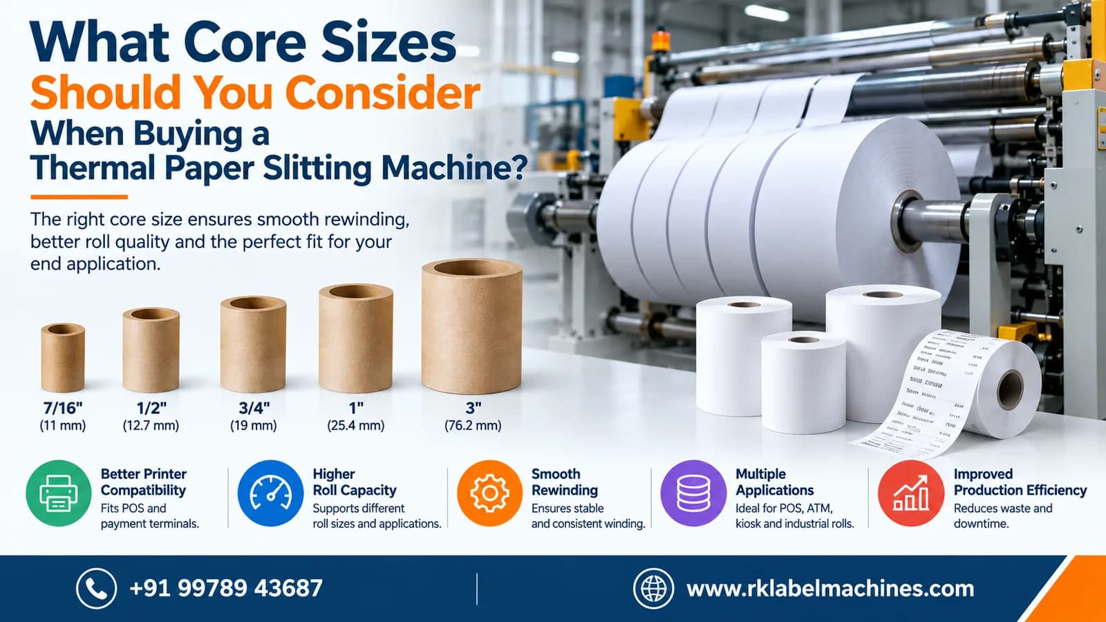 What Core Sizes Should You Consider When Buying a Thermal Paper Slitting Machine?