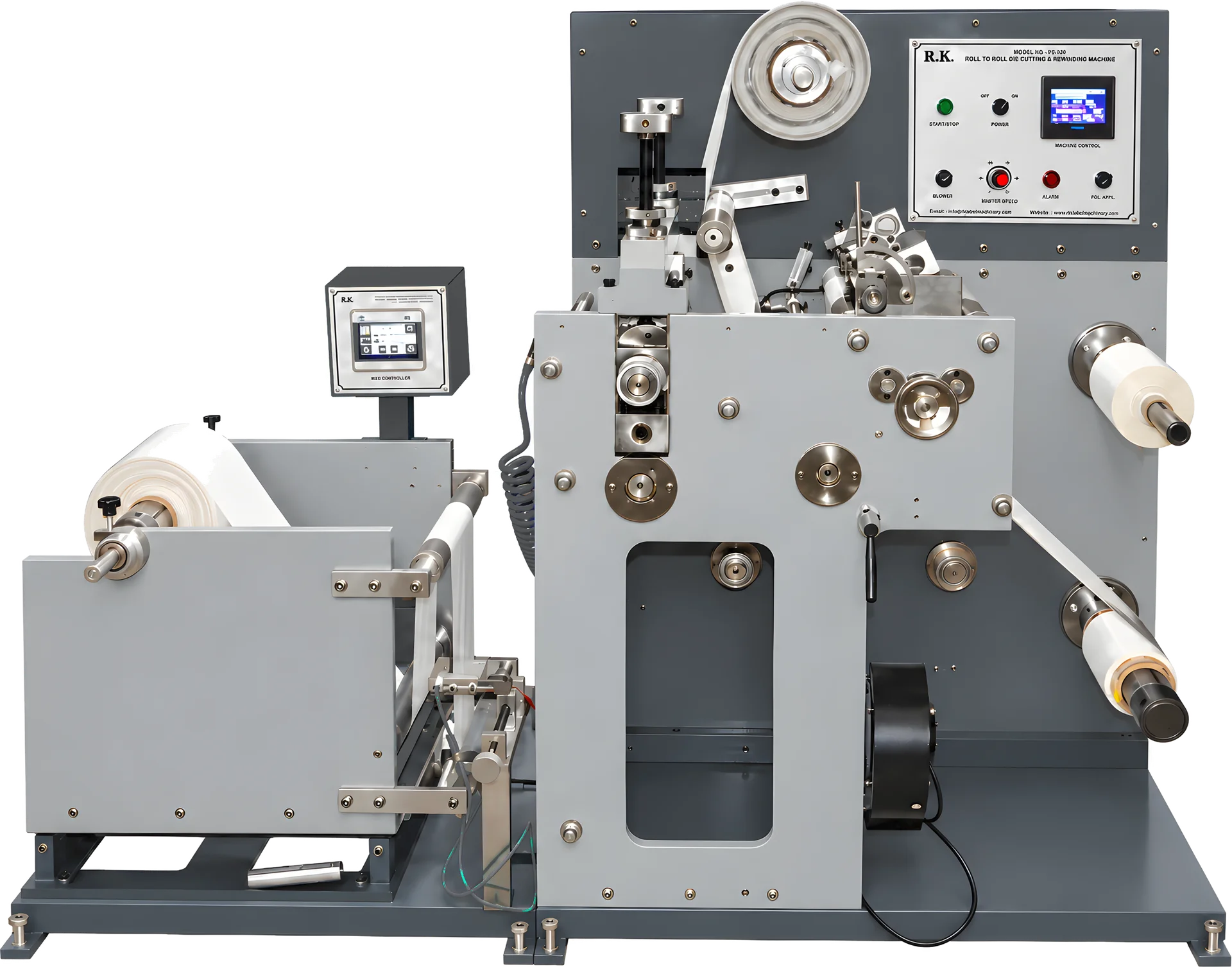 Die Cutting With Up & Down Rewinding