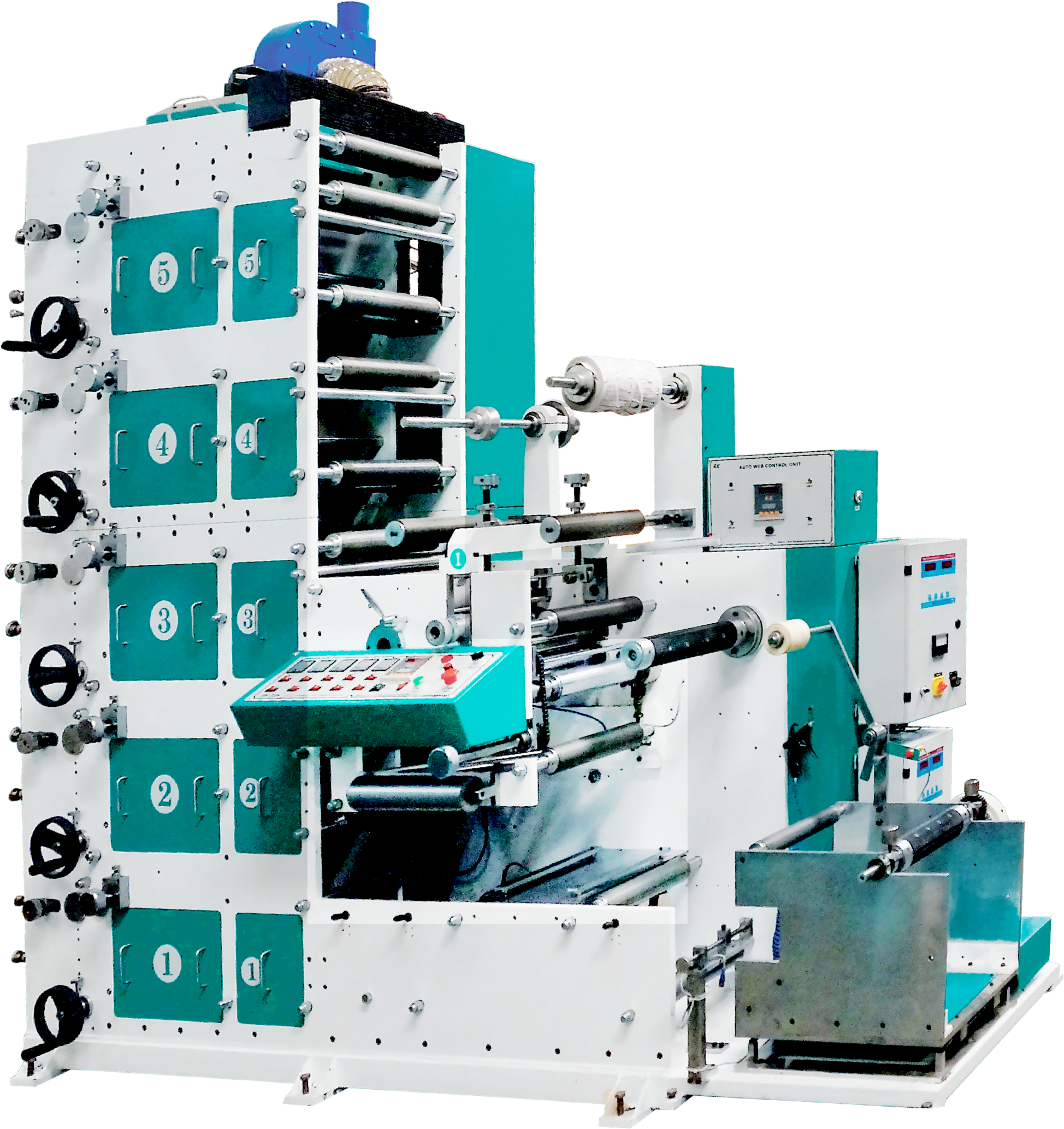 RK-F-320-5 Colour Water Bottle Sticker Printing Machine